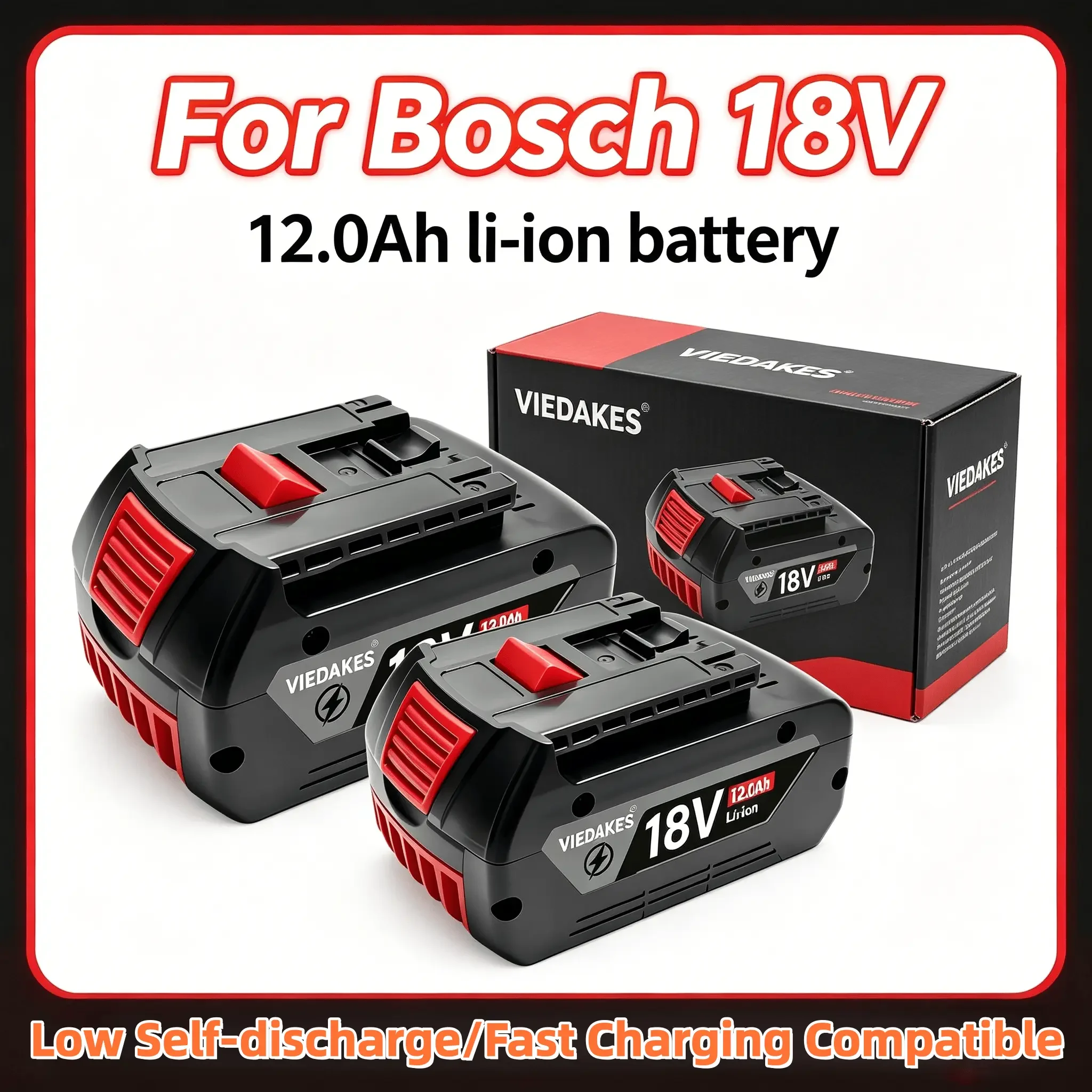 

For Bosch 18V Battery Premium Cell Multi Safety Protection BAT610 All Cordless Tools 18v for bosch akumulator