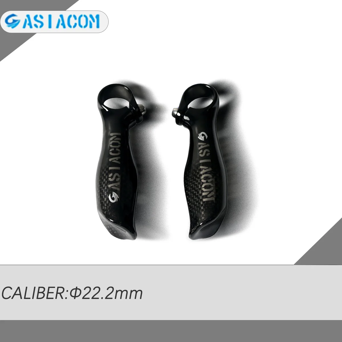 

ASIACOM Bike Bar Ends Aluminum Carbon Fiber Horn Grips, Mountain Bike Handlebars，Drop Bars Small Drop Bars Small Handlebars