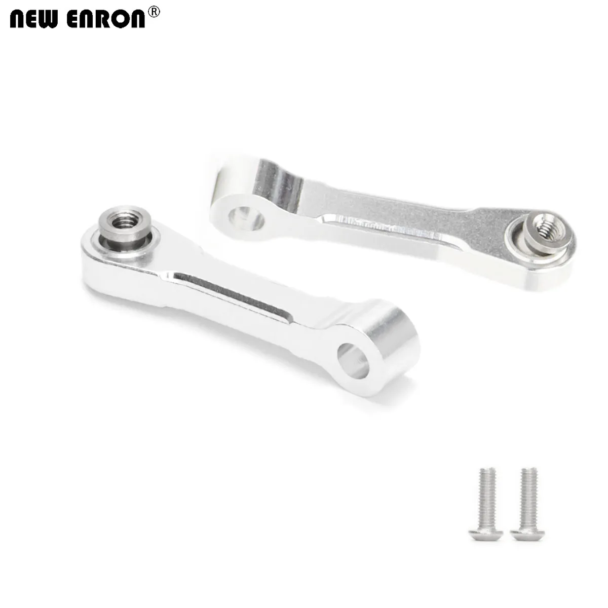 Braço de suspensão superior dianteiro de alumínio prateado 39mm CNC para carros modelo RC 1/10 Tamiya CC01 CC-01