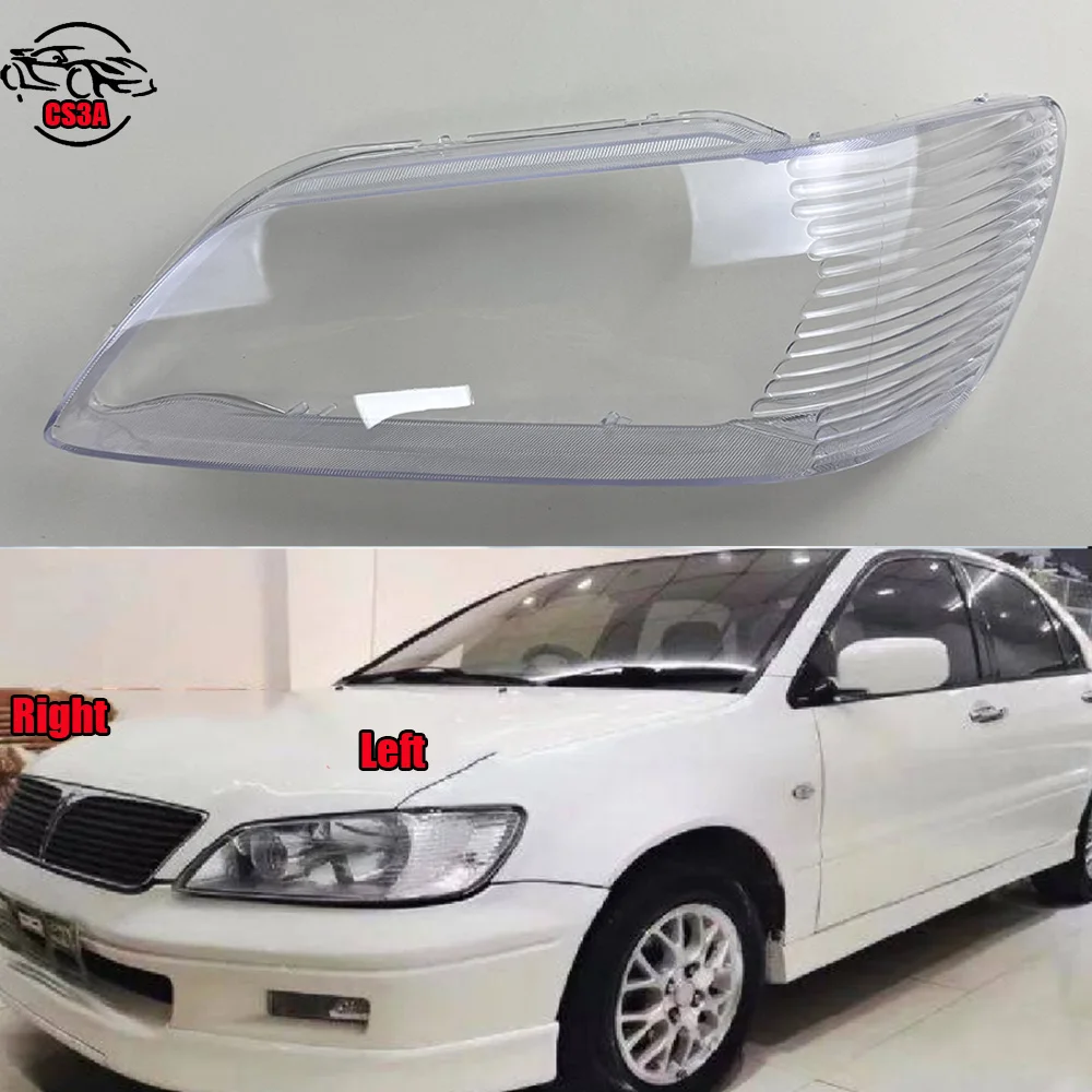 

For Mitsubishi Lancer CS3A Front Headlight Cover Transparent Mask Headlamp Lamp Shell Replace Original Lampshade Plexiglass