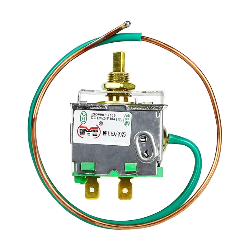 High Quality 12V24V Universal Thermostat Rotary Switch With Capillary Tube for Air Conditioner Evaporator Temperature Controller