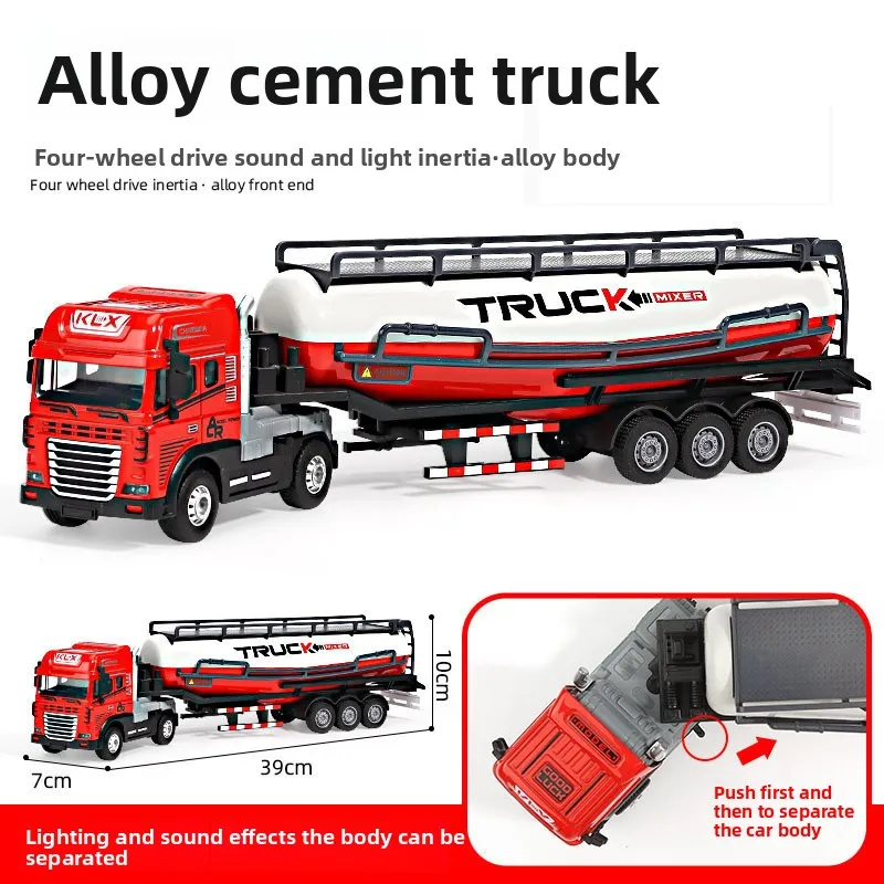 

Simulation Sound Effects Of Toy Alloy Oil Tank Truck And Alloy Semi-Trailer Oil Tank Truck Model