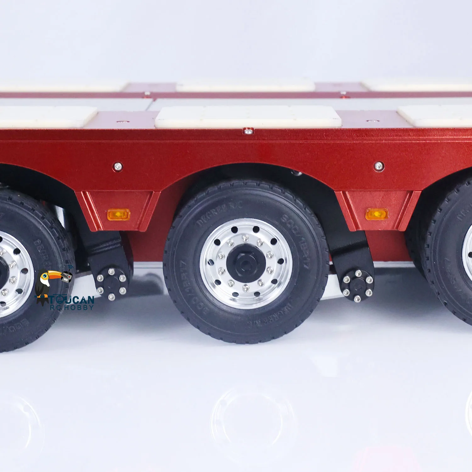 1/14 Scale DG-996 RC Hydraulic 8 Axles Trailer Metal 5+3 Hydraulically Suspended Truck for Tractor Trucks with ESC Motor TH22680