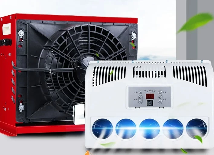 Roof Mounted  24V DC Electric Parking Truck Van Air Conditioner integrated machine for Truck Caravan Vehicle
