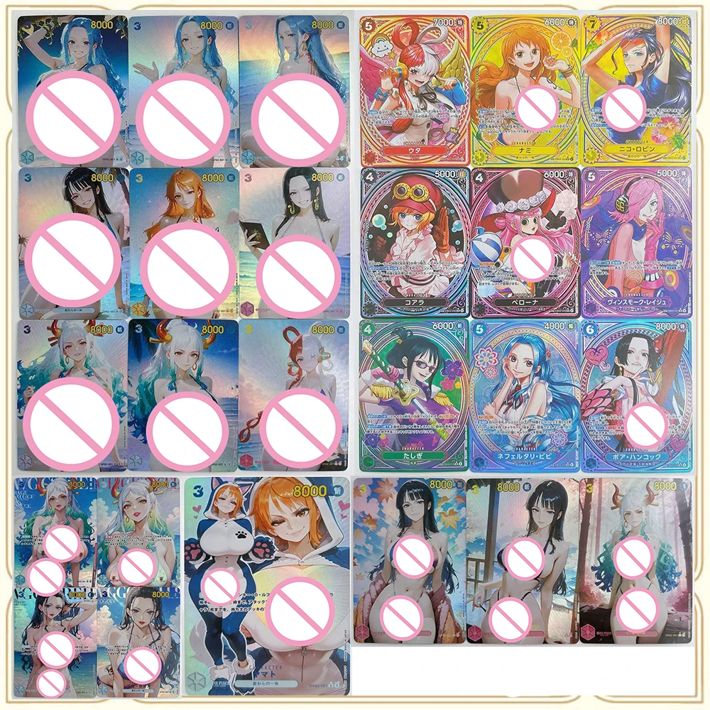 

Anime Goddess Story DIY ACG One Piece Yamato Nami Vivi Vinsmoke Reiju Advanced Sparkling Collectible Card Christma Birthday Gift