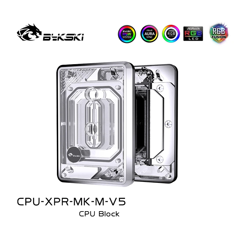 Bykski CPU Block Use for INTEL LGA1700 1200 2011 / AMD Ryzen 9/5/7 0.2mm Microchannel Water Cooler Radiator CPU-XPR-MK-I/M-V5