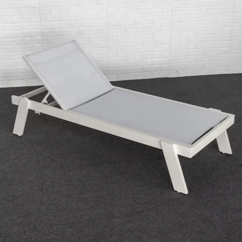 OEM Beach Sun r White Chaise Garden Outdoor Furniture Set