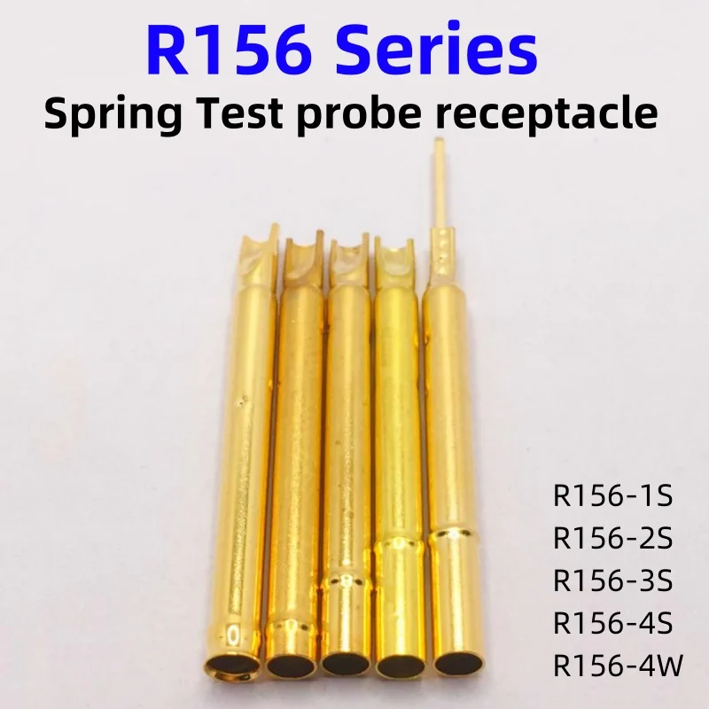 20/100PCS R156 Series PCB Test Probe Receptacle Pogo Pin Connection Socket R156-1S 2S 3S 4S 4W Spring Test Pin P156-B P156-B1