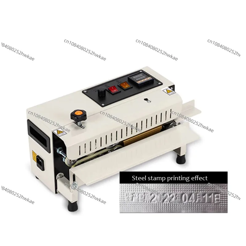 Small Continuous Band Sealer Commercial Aluminum Foil Plastic PE Bags Sealing Machine Food Bags Sealer