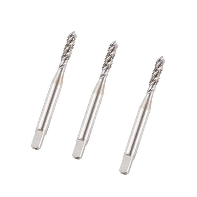 1PC Metric HSS  White Spiral Flutes Screw Threading Taps Machine Thread Taps Drill Hand Tools M1-M6