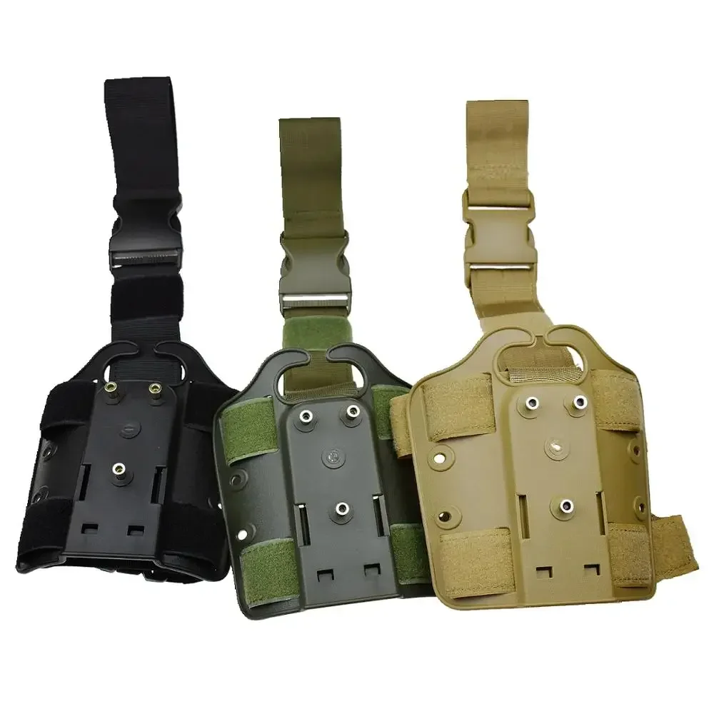 Tactical Drop Leg Platform Thigh Rig Panel Adapter for Holster, with Anti-slip Thigh Strap & Quick Release Buckle