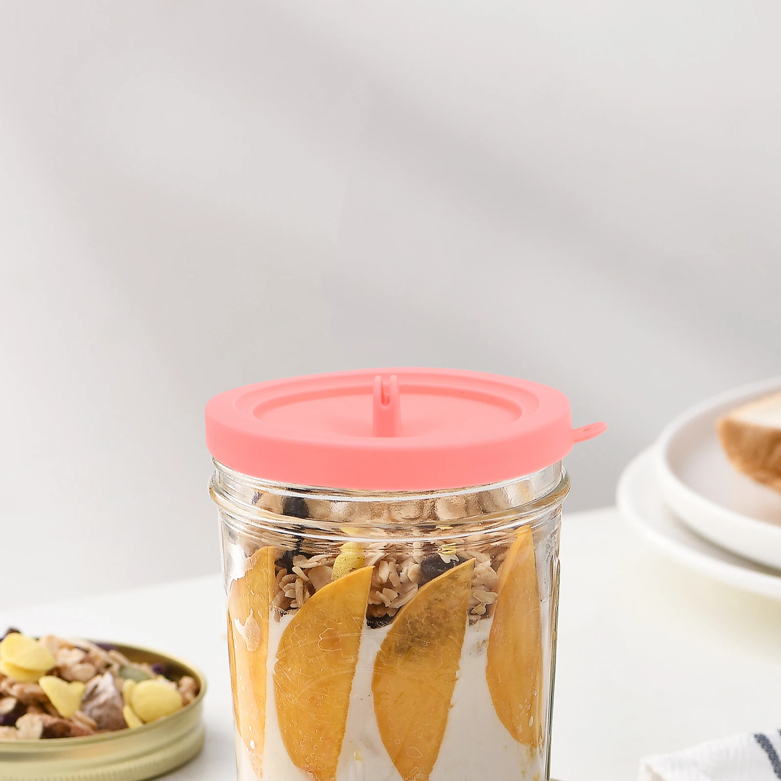 

Fresh Cover Ice Cream Cup Component Food Storage Lids Silicone Seal Cap Easy Installation Versatile Design Sealing Freshness Mug