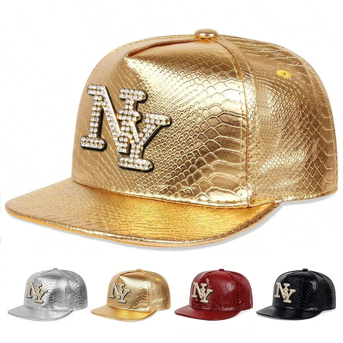 Unisex Hip-Hop-Mützen mit Diamant-Buchstaben-Label, Frühling, Herbst, Outdoor, verstellbare, lässige Baseballkappen, Trucker-Kappen, Sonnenschutzhut