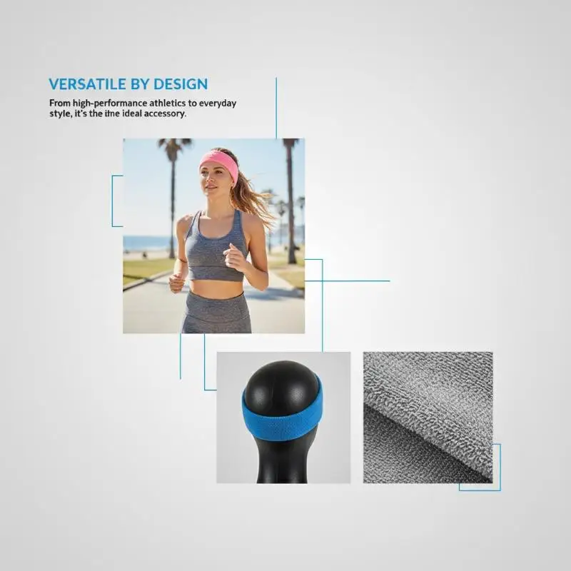 Yoga Fitness Sweatband Quick Dry Headband for Ultimate Exercise Comfort