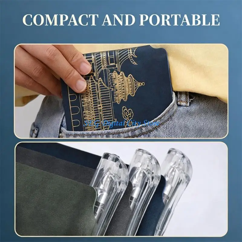 

U75B Elegant Pocket Sized Notebook PU Leather Notebook With 120 Sheets Of Safe Paper