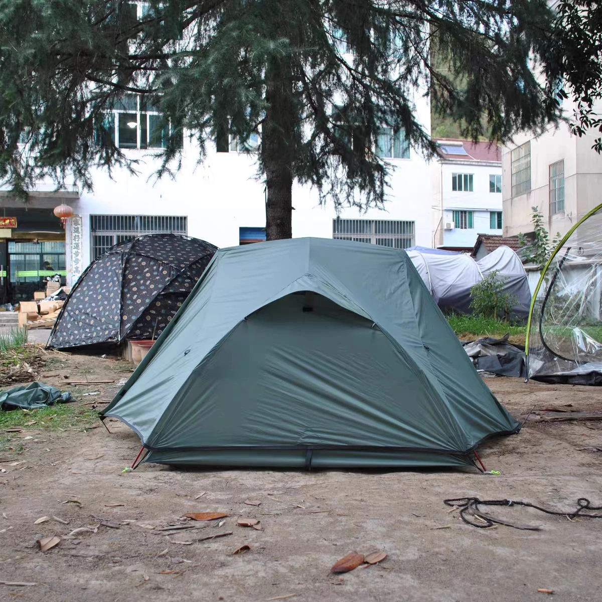 Tenda da zaino ultraleggera per campeggio ed escursionismo, leggera, zaino in spalla per 2 persone, pali in alluminio, tende da campeggio