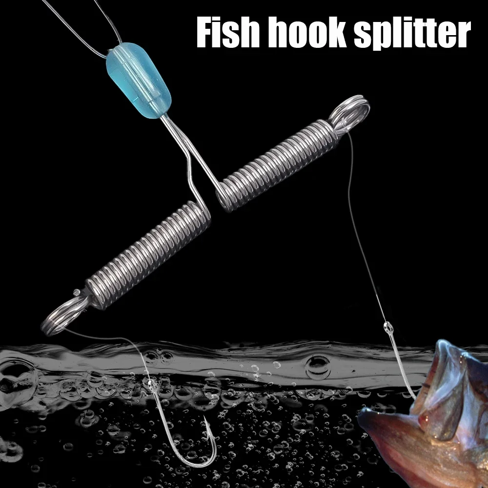 10 stücke Frühling Release Draht Splitter Angeln Anti-verwirrung Teiler Angeln Balance Rigs T Form Wirbel Twisted Kreuz-linie – Detail 6