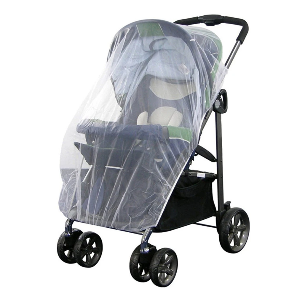 

Baby Stroller Net Full Cover Net White Encryption Net Folding