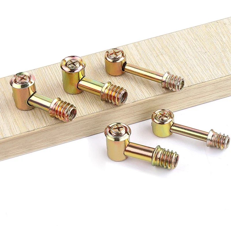 

5Pcs/lot M6 M8 4 In 1 Furniture Bed Fastener Connecting Dowel Bolt Barrel Nut Fixing Hex Socket Grub Screws combination