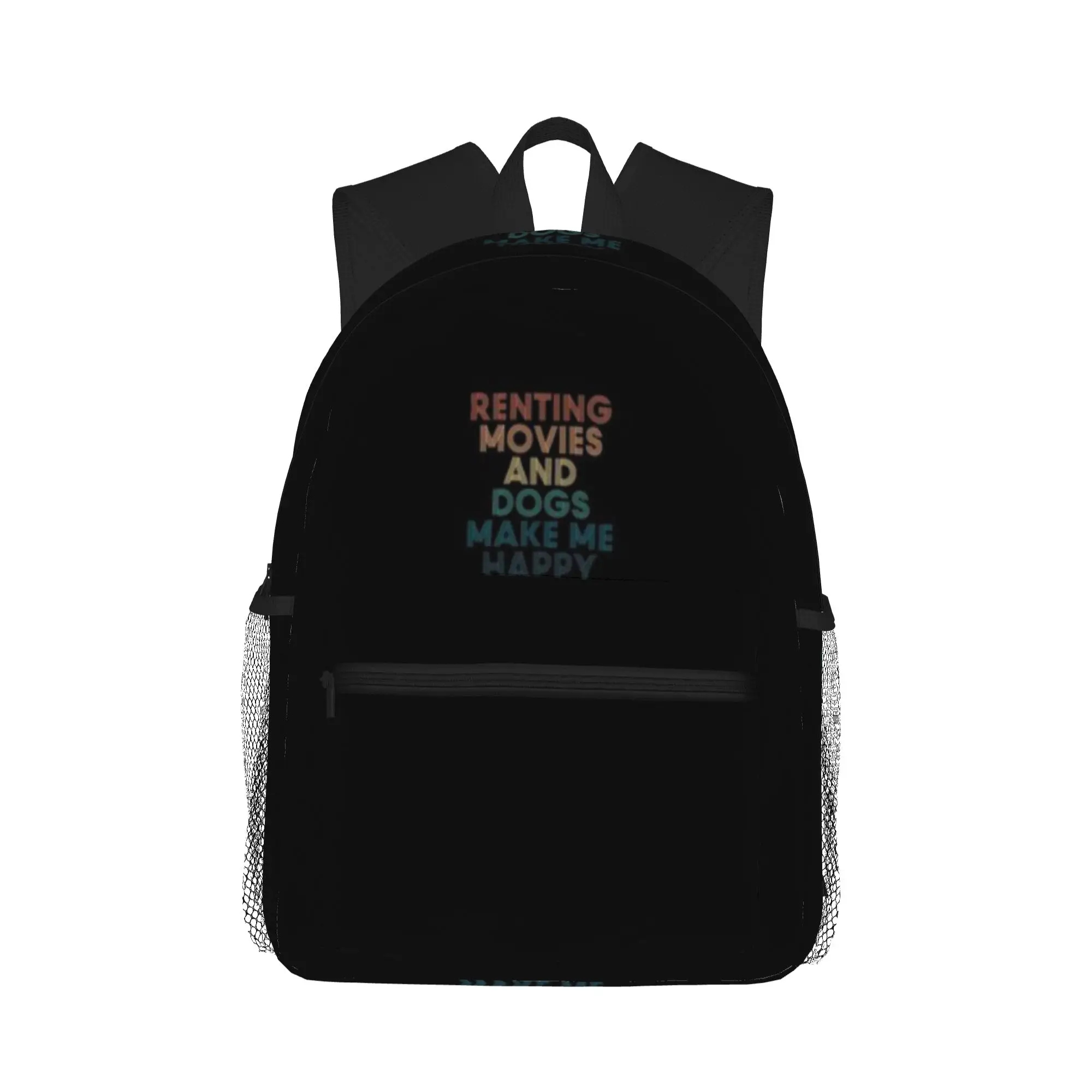 Renting movies And Dogs Make Me Happy- Gift for Renting movies   Dogs Fans  Casual Backpack for Students and Adults Backpacks