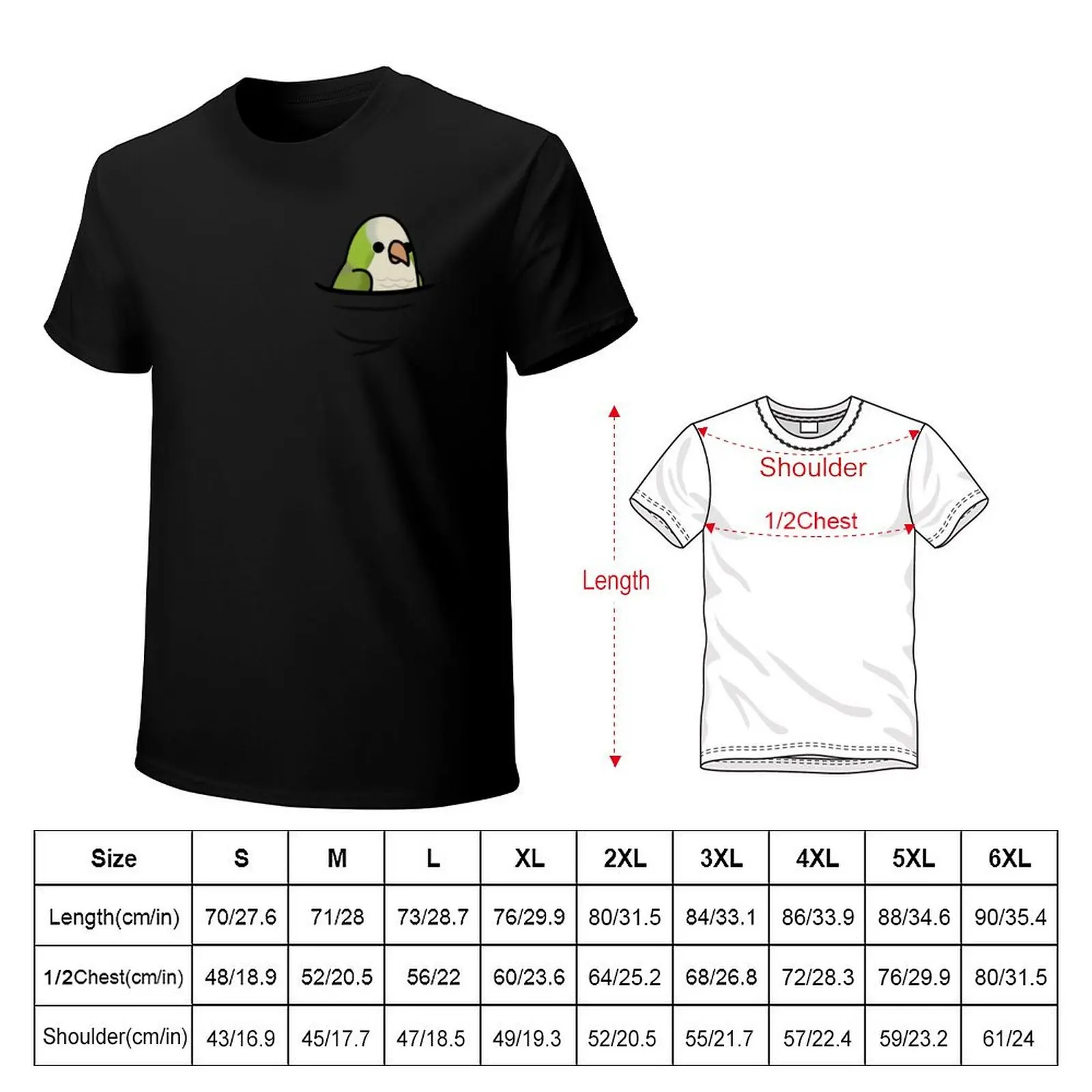 Too Many Birds! - Quaker Parrot/Monk Parakeet T-Shirt Casual Streetwear Short Sleeve Tee