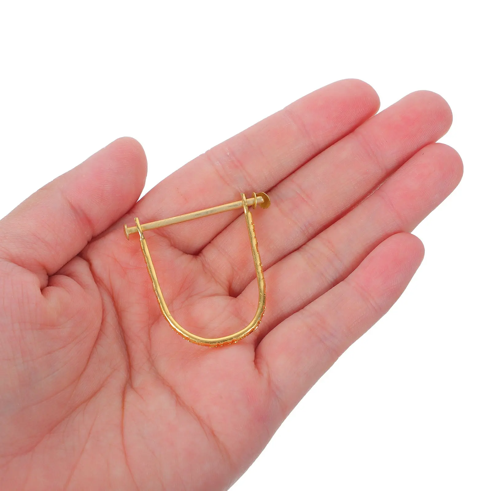 8 Sets Folding Hand Fan Shaft Rivets, Metal Clips Fasteners, Repair Kit Accessories For DIY Foldable Handheld Bamboo Paper Fans