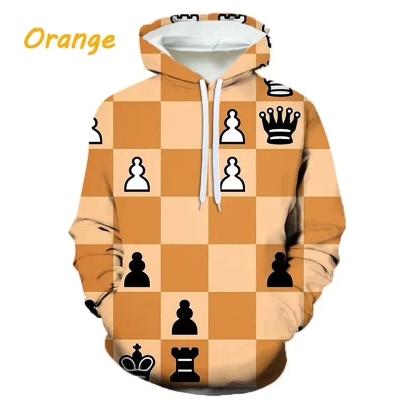 Hottest Style Creativity Chess 3D Printed Hoodie Long Sleeve Personality Fashion Clothes Casual Men And Women Sweatshirt Hoody