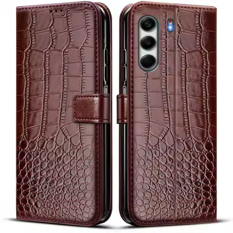 Flip Leather Case For Tecno Camon 40 4G 6.78" CAMON 40 CM5 CAMON 40 Pro 40 Premier Card Holder Cover Magnetic Phone Coque