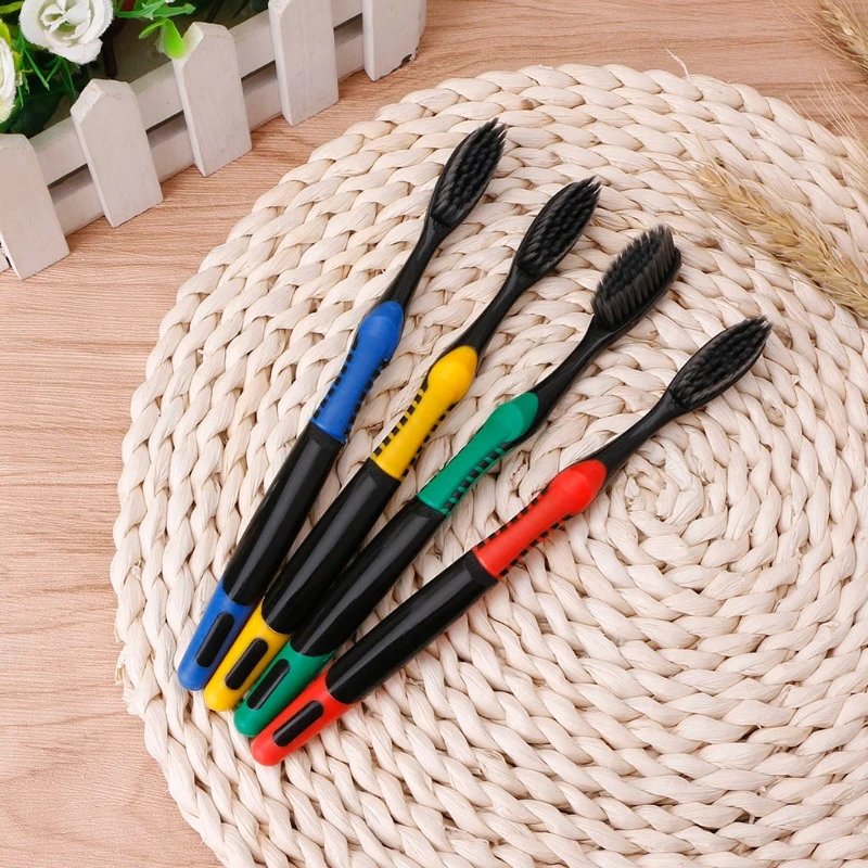 1 PC Bamboo Charcoal Toothbrush Oral Hygiene Ultra Soft Toothbrush Natural Teeth Cleaning Teeth Care Brush