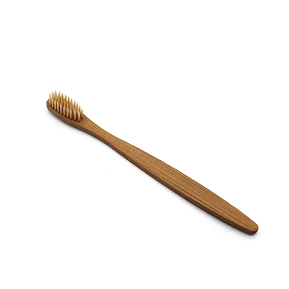

8pcs Bamboo Toothbrush Eco-friendly Charcoal Bristle Wooden Biodegradable Oral Care Soft Gums Protection
