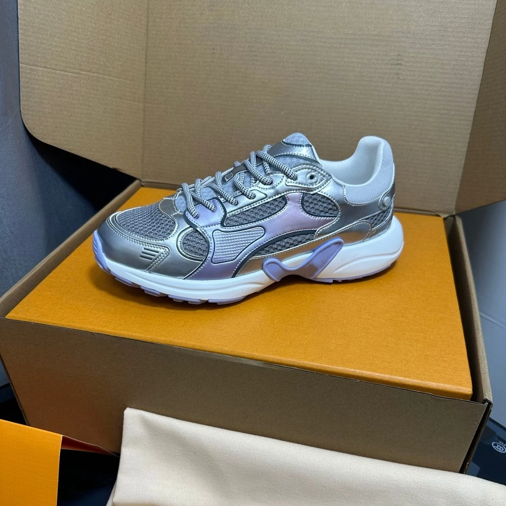 Women Casual Sports Shoes High End Design New Mesh Splicing Breathable Thick Sole Height Increasing Dad Shoes YZBL820