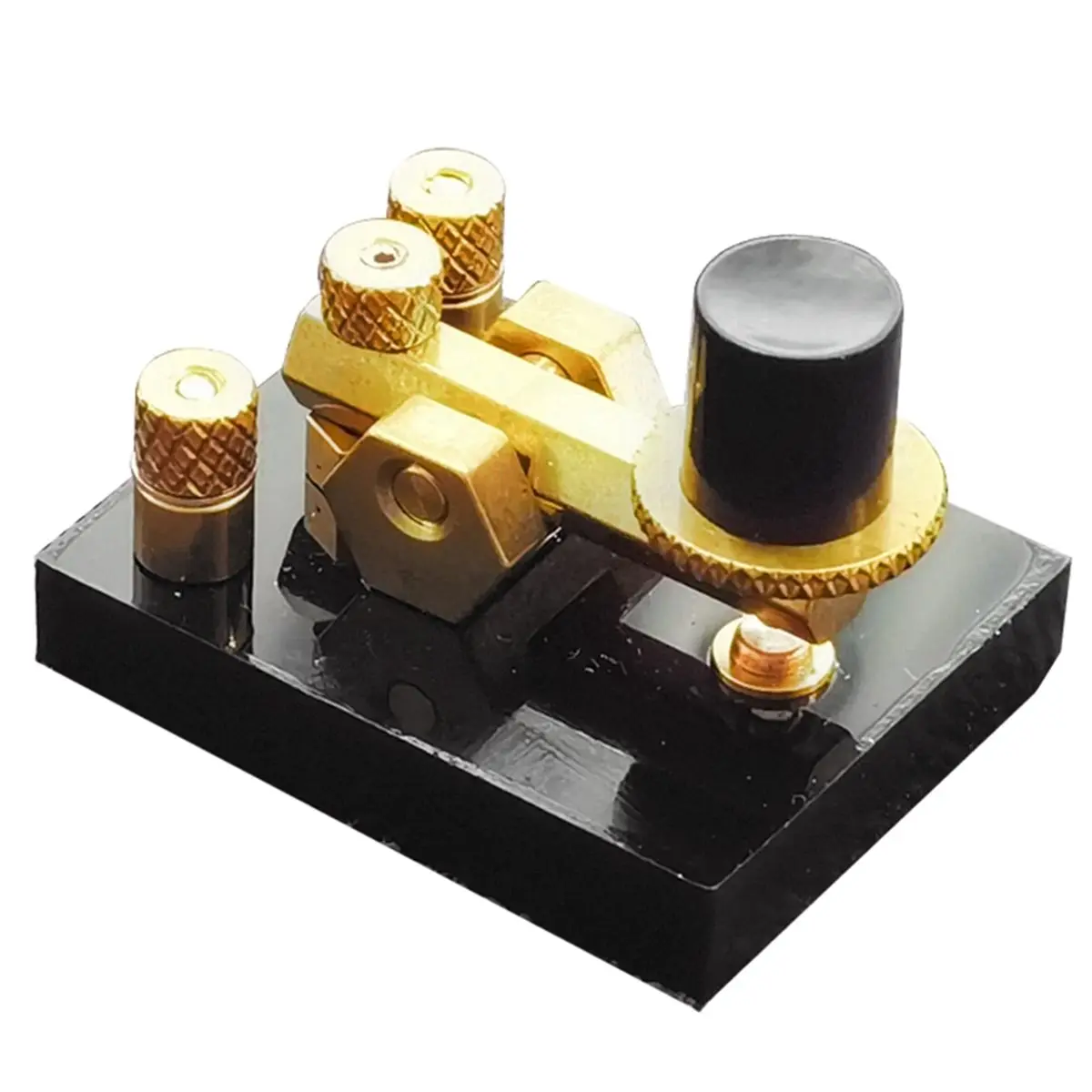 DT50 STOCK-Mini Brass CW Key Shortwave Manual Morse Code Key Transmission for HF RADIO Shortwave