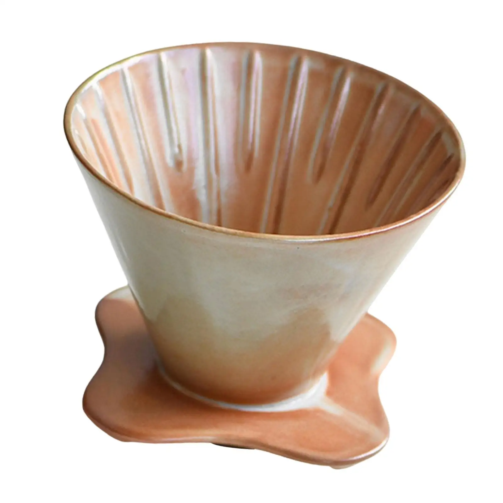 Ceramic over Coffee Maker Cone Porcelain Coffee Drip Resuable Easy to Clean