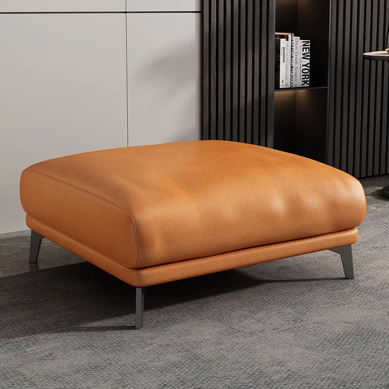 AOLIVIYA Living Room Foot Stool Ottomans Hallway Bench Lazy Rest Pedal Changing Shoe Chair Italian Square Balcony