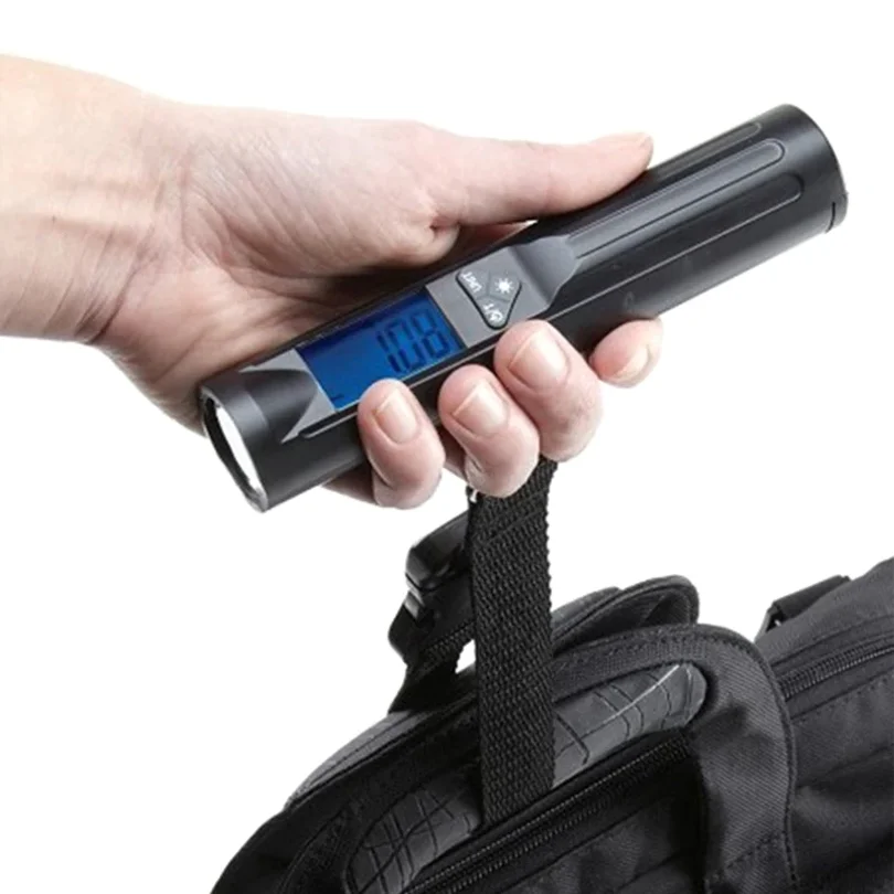 Upgraded Luggage Scale Digital Portable Handheld Suitcase Weight for Travel with Flashlight 40kg/10g 8 LED Lights