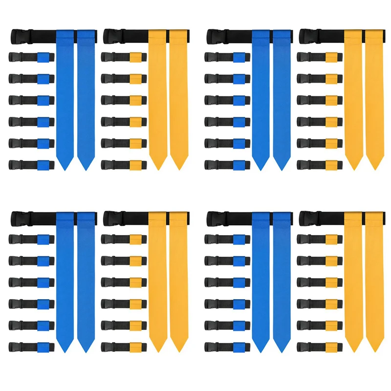 أحزمة كرة القدم Y49A-Flag، مجموعة كرة قدم بعلم 56 لاعبًا قابلة للتعديل لمسابقات التدريب الرياضي