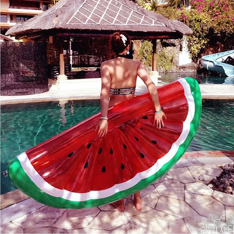 Amazon Hot Sale Inflatable Watermelon Water Float Bed For Adult Summer Swimming Water Party PVC pool toys