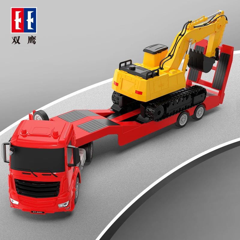 

Double E E663/664 Rc Truck Large Trailer Cars Trucks Remote Control Excavator Trailer Set Truck Toy Car Gift for Boys