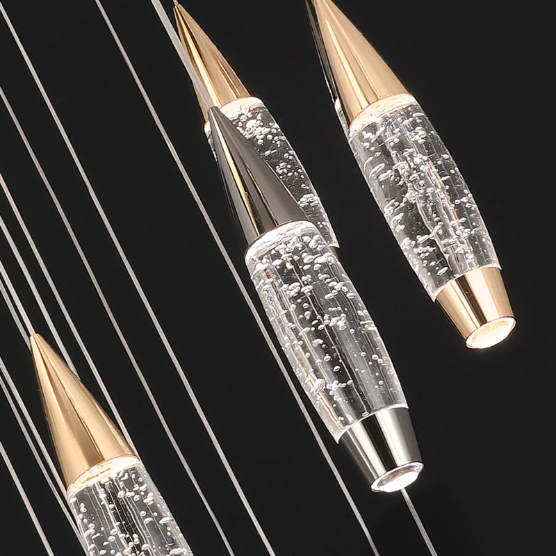 

Modern Crystal stair chandelier lights indoor lighting Ceiling lamp hanging light led Chandeliers for living room indoor lightin