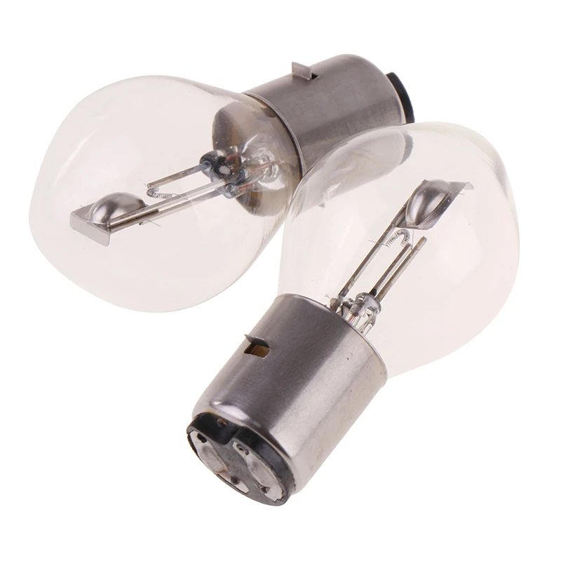 2PCS Halogen Headlamps Bulbs ATV Moped Scooter Lights 12V 35W B35 BA20D Motor