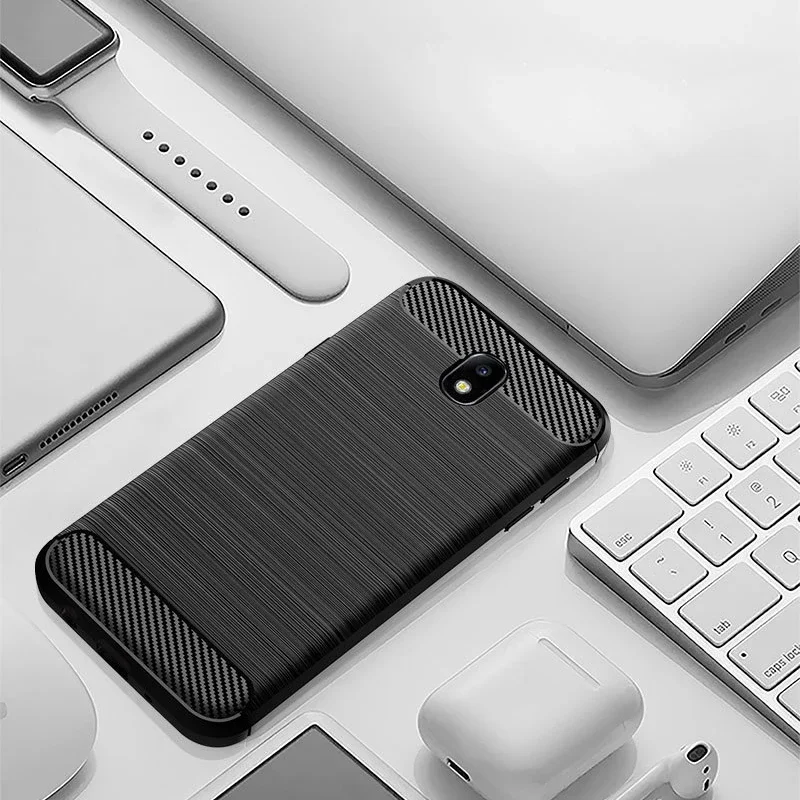 Case For Samsung Galaxy J7 2017 Case EU version) Silicone TPU Bumper Carbon Cover for Samsung Galaxy J7 Pro 2017 J730 J730F Case view 4