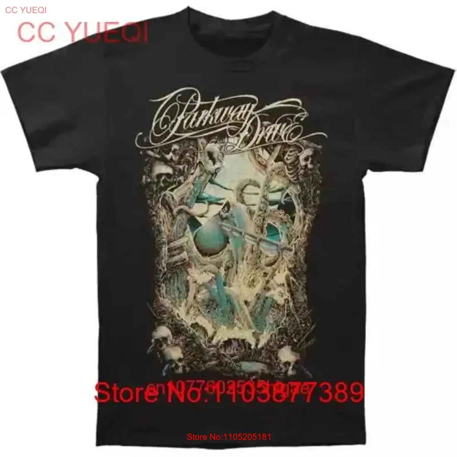 Authentic PARKWAY DRIVE Band Kraken Skulls Logo T Shirt S M L XL 2XL NEW vintage Washed Soft Slightly Casual Comfortable