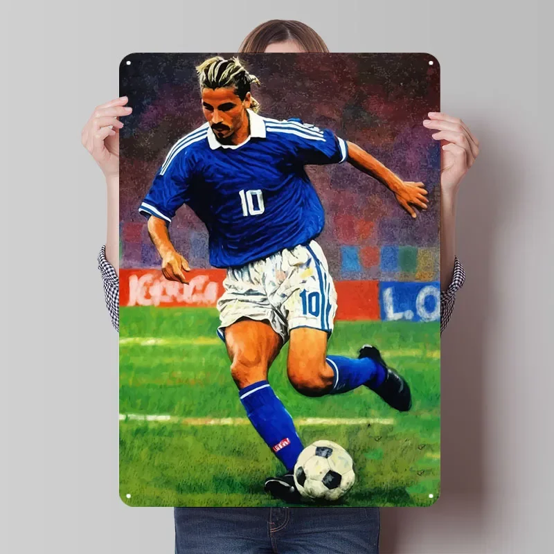 روبرتو باجيو اللوحة علامة الرياضة ملصق جدار الديكور غرفة مخصص معدن القصدير علامات ل جدار الفن الديكور الرجعية ديكور المرآب