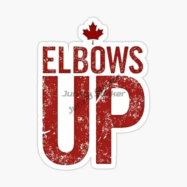 Canada Flag Map Maple Leaves Elbows Up Creative Sticker for Decorate Car Van Helmet Window Fridge Wall Decal Accessorie