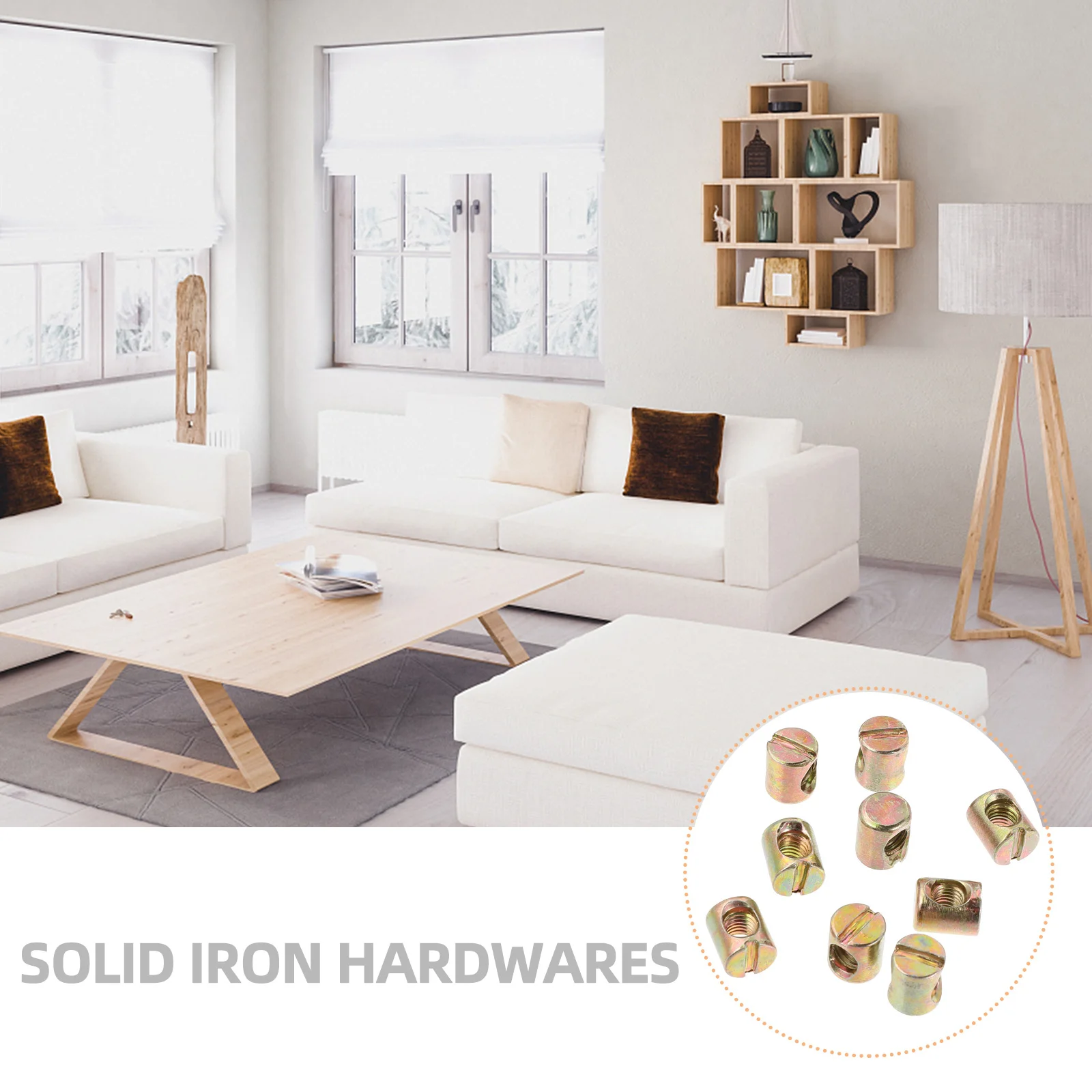 

55pcs Barrel Barrel Nut Furniture Slotted Nuts Cross Dowel Slotted Nut Steel Bed Frame Bolts Cross Dowel Hardware