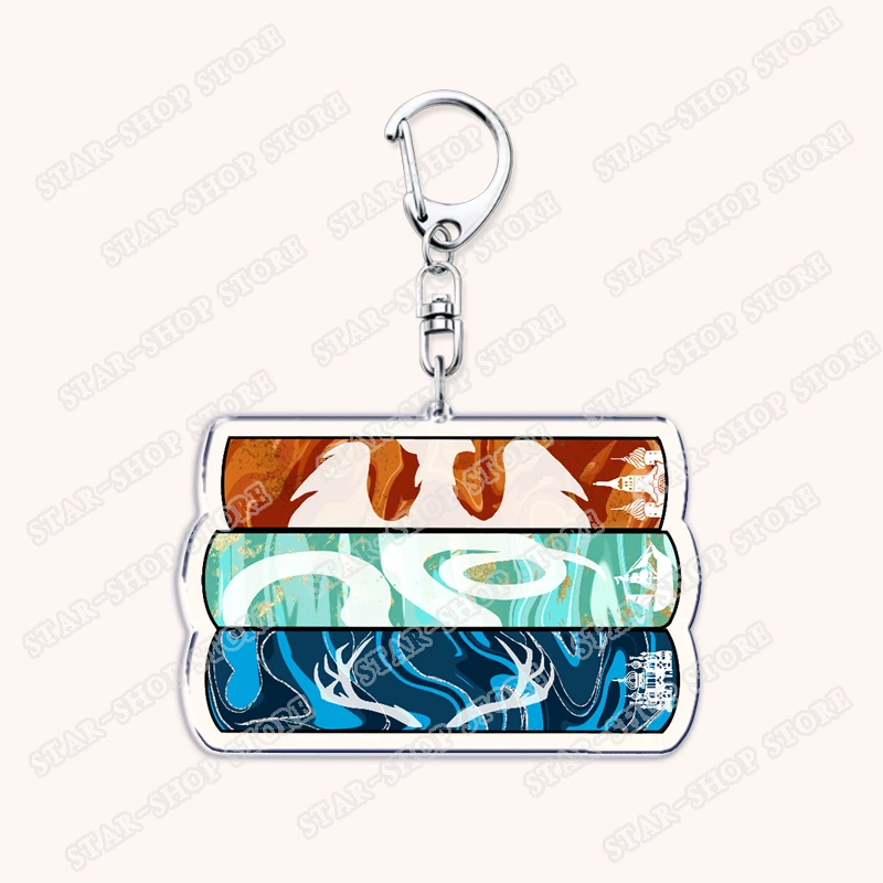 Popular Game The Darkling Keychains for Accessories Bag Shadow and Bone Grishaverse Key Chain Ring Gifts Gamer Friends Keyrings view 3