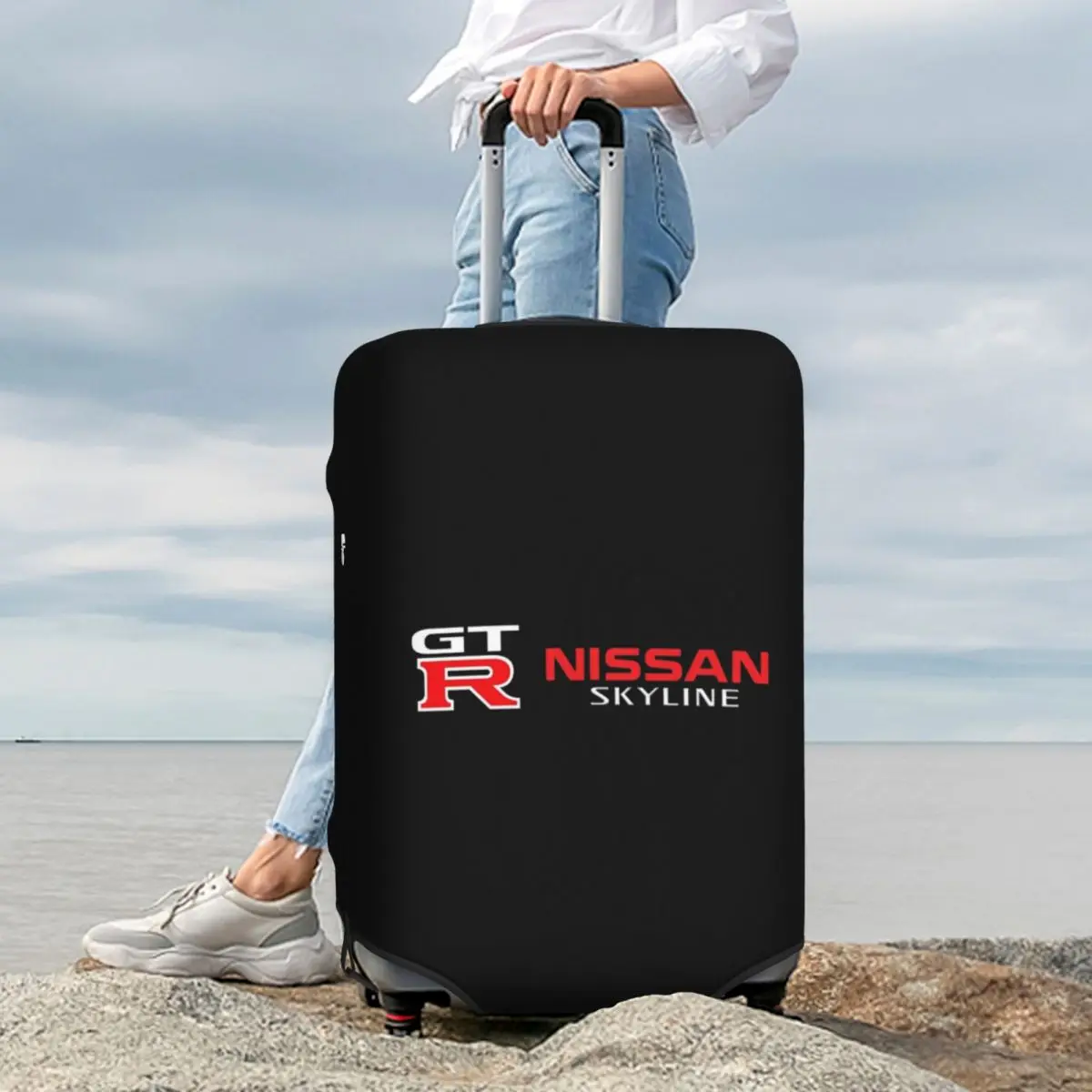 

Top Amazing GTR Skyline Suitcase Cover Protection Elastic Travel Luggage Protector Covers for 18-32 Inch