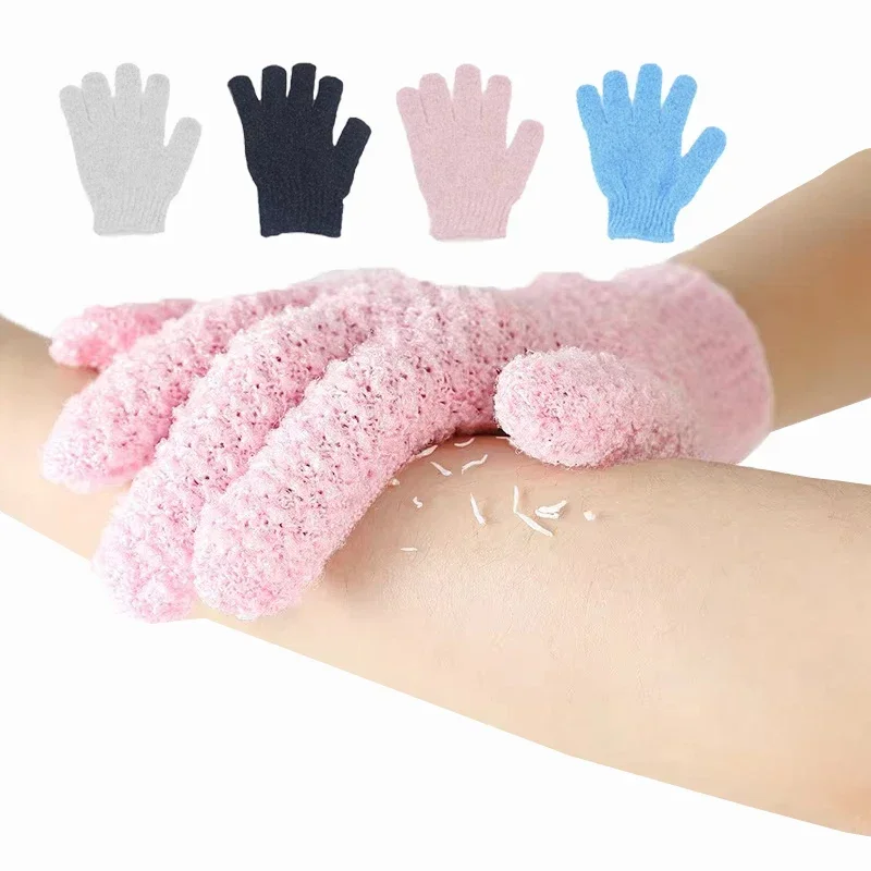 Exfoliating Shower Gloves Clean Dead Skin Body Massage Scrub Foam Gentle Smooth Skin Available for Men Women Cleaning Tool