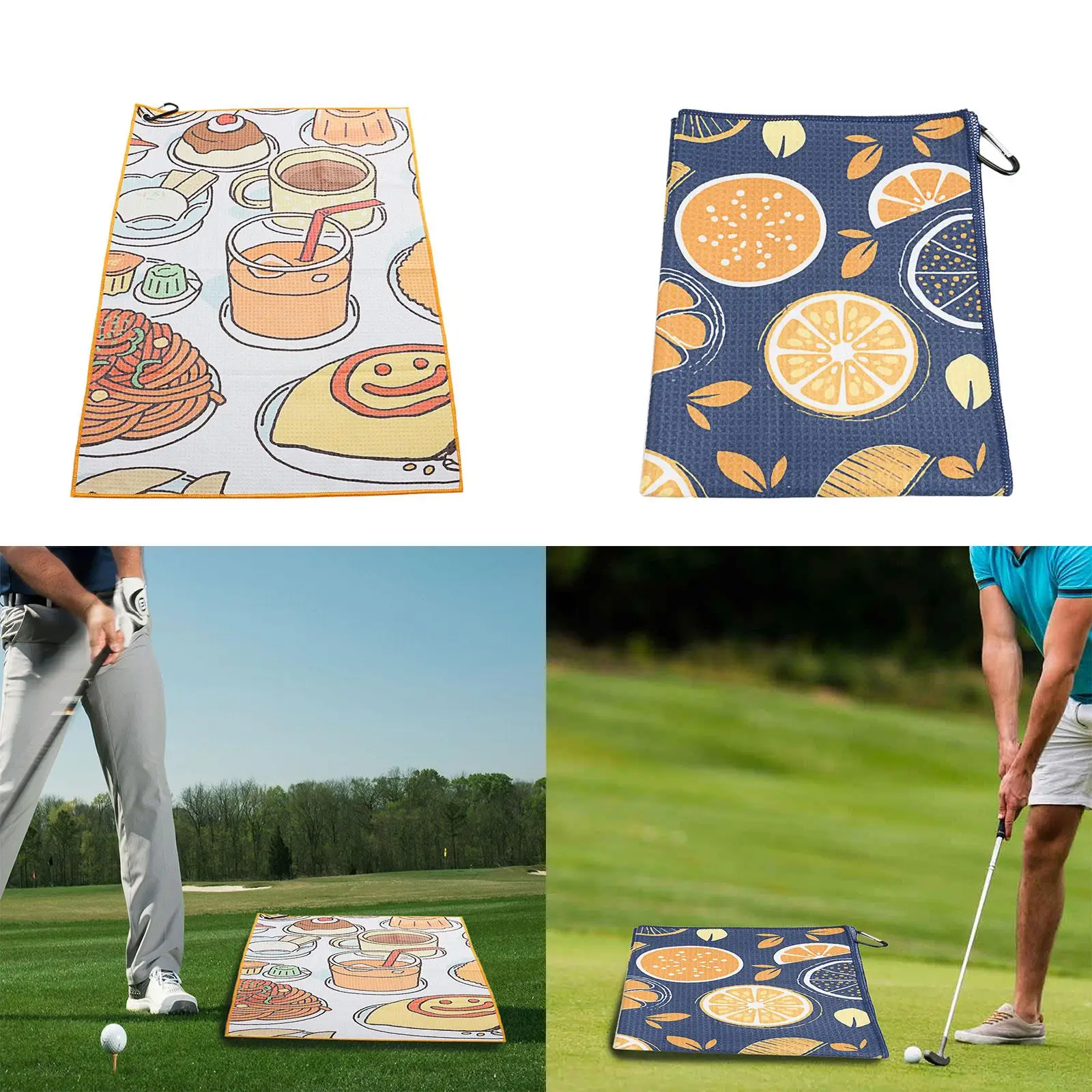 Golf Towel with Clasp Cleaning Accessories Cleaning Towel for Yoga Men Women