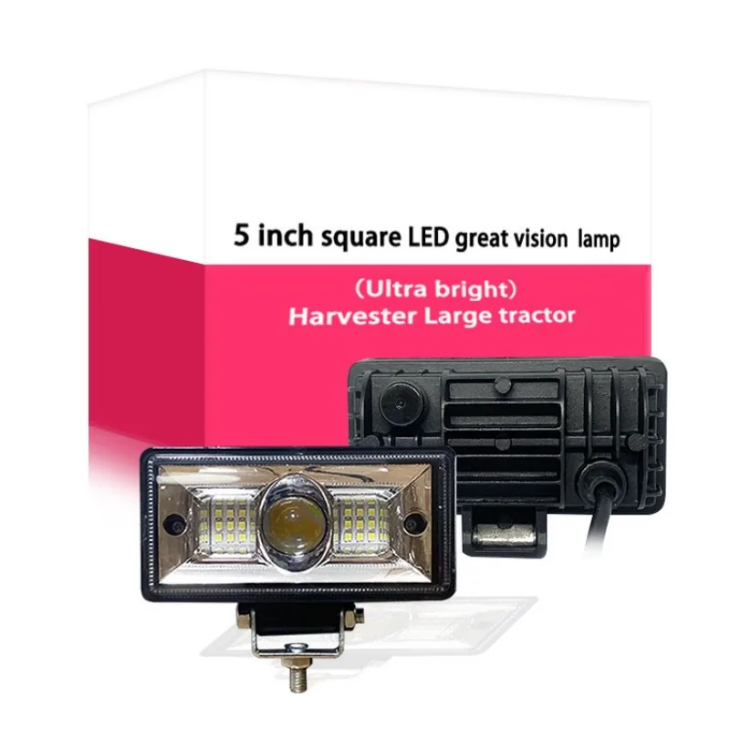 Nieuw Model 96W Super Helder Led-Werklicht DC12-24V Dubbele Kleur Wit Geel Hi/Dimlicht Led Spot Lichtbalk Voor Truck Suv 4X4